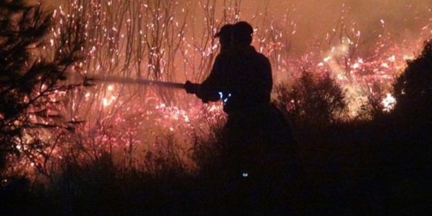 Ekipler yanmaktan son anda kurtuldu