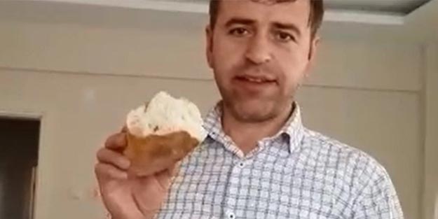 Ekmeğin içinden çıkan 'pes' dedirtti! 