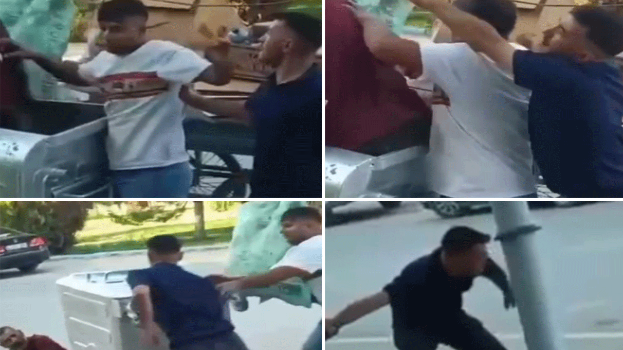 Ekmeğini çöpten çıkarırken dayak yedi