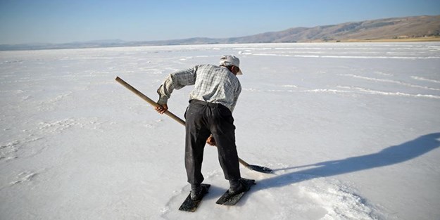 Ekmeğini tuzdan çıkarıyor