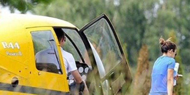 Ekmek almaya helikopterle gitti!