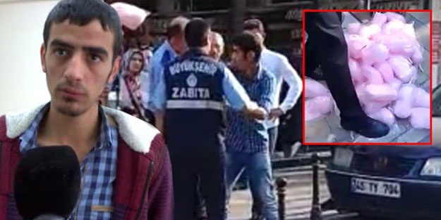 Ekmek parasını ayaklarıyla ezen zabıtaya ders gibi sözler