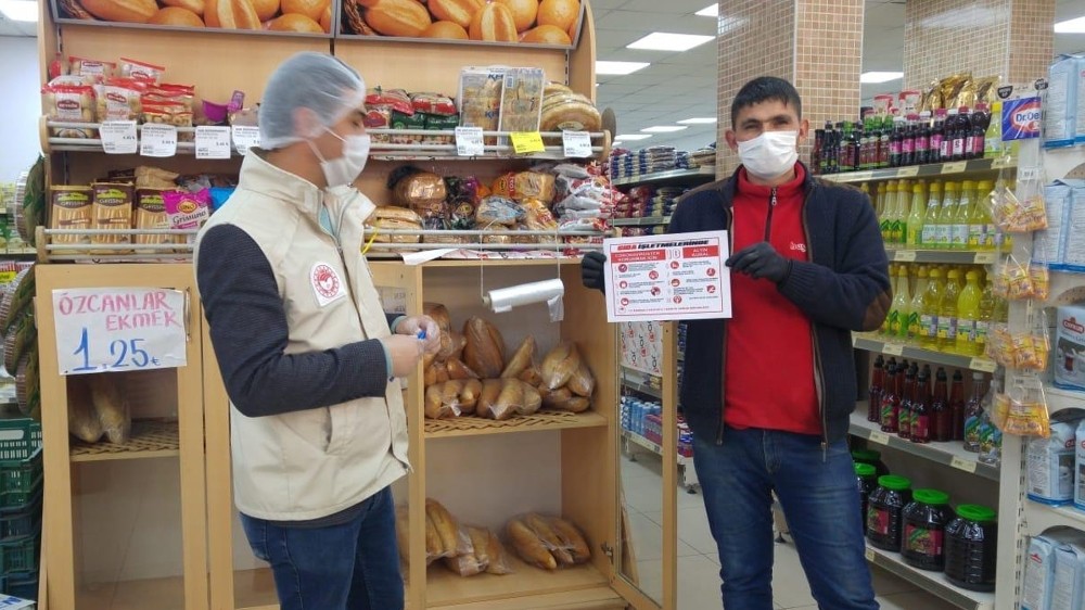 Ekmek satışına korona virüs önlemi 