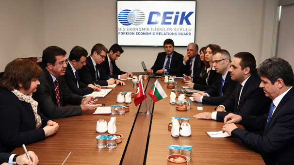 Ekonomi Bakanı Nihat Zeybekci, Bulgaristanlı mevkidaşı ile bir araya geldi