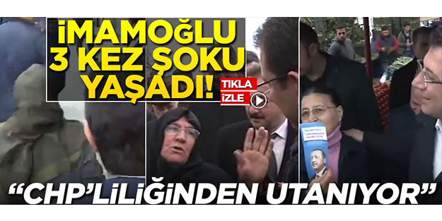 Ekrem İmamoğlu 3 kez şoku yaşadı! 