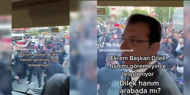 Ekrem İmamoğlu, eşini arabada göremeyince bakın ne yaptı! O anlar böyle paylaşıldı