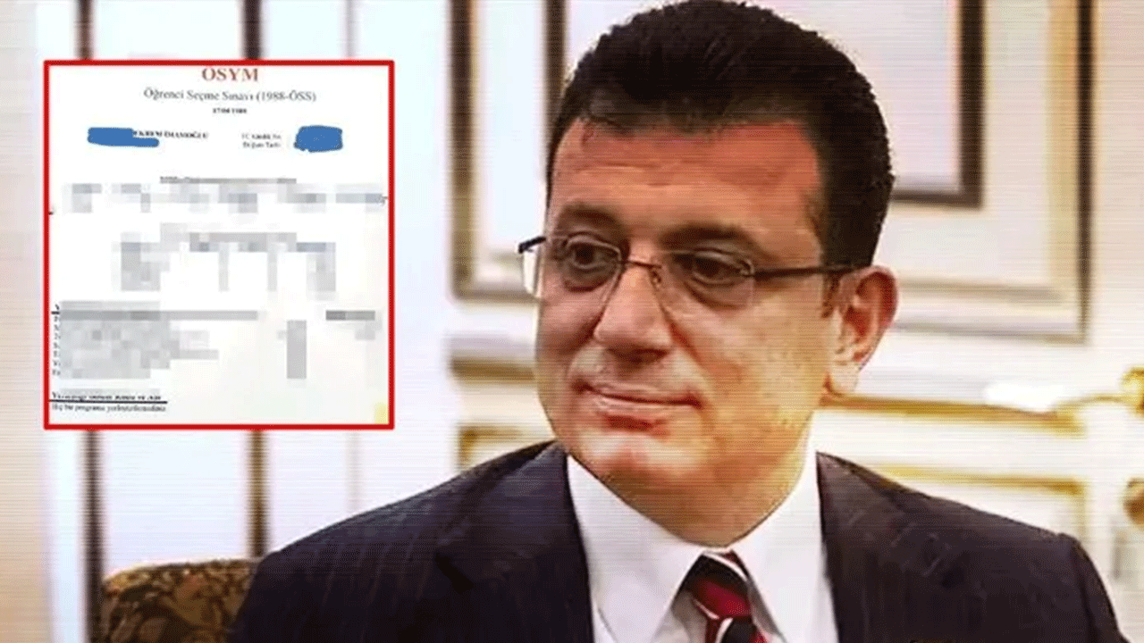 Ekrem İmamoğlu'nun üniversite sınav sonuç belgesi ortaya çıktı! İki sınavda da çakıldı!