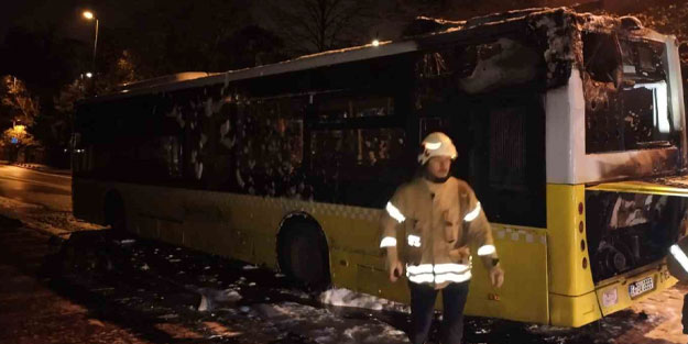 Ekrem ve ekibi kötü sınav veriyor! İETT otobüsü alev alev yandı