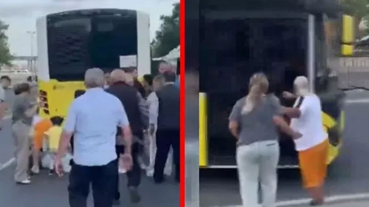 Ekrem’in eşkıyası otobüsü vatandaşın üstüne sürdü!