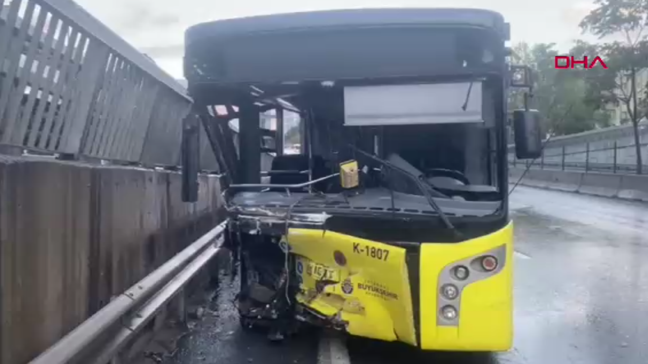 Ekrem’in sarhoş şoförü bariyere girdi! İETT’deki rezaletler bitmiyor