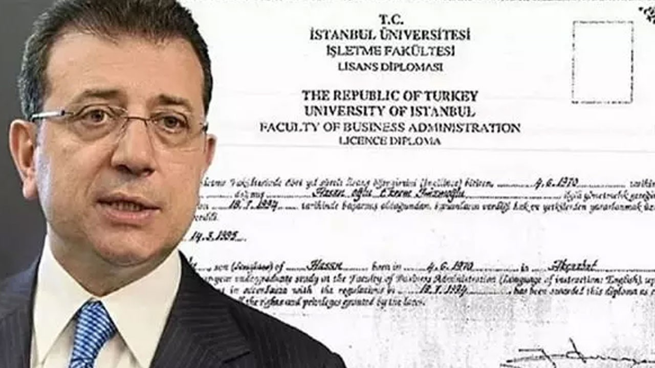 Ekrem’in yüksek lisansı da elinde patladı