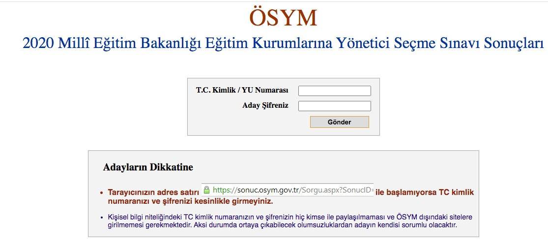 2020-MEB-EKYS sınav sonuçları ne zaman açıklanacak? ÖSYM 2022 EKYS sonuç sorgulama erkanı!