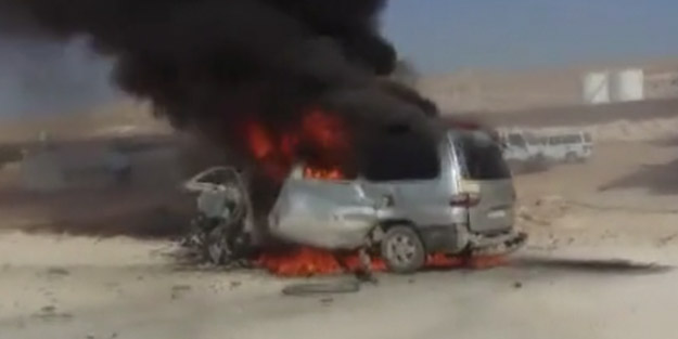 El Bab'ta bomba yüklü araç patladı!