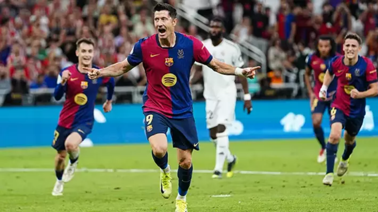 El Clasico’da gol yağmuru! Süper Kupa'nın sahibi Barcelona