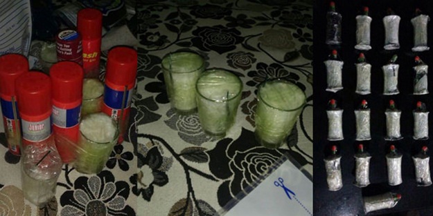 El yapımı bombalar ele geçirildi