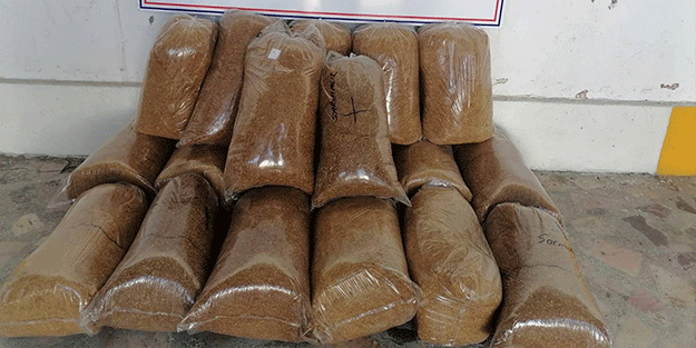 Elazığ’da 114 kilo kıyılmış tütün ele geçirildi