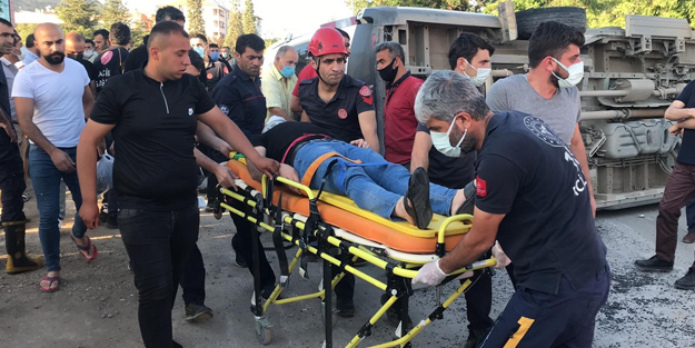 Can pazarının yaşandığı zincirleme kaza güvenlik kamerasına yansıdı