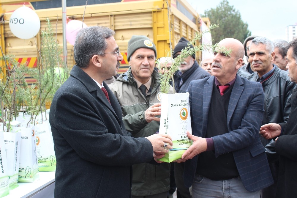 Elazığ’da 2 bin 20 adet fidan dağıtıldı 