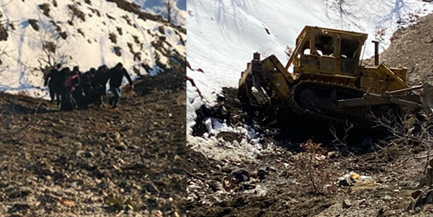 Dozer uçuruma yuvarlandı! Operatör hayatını kaybetti