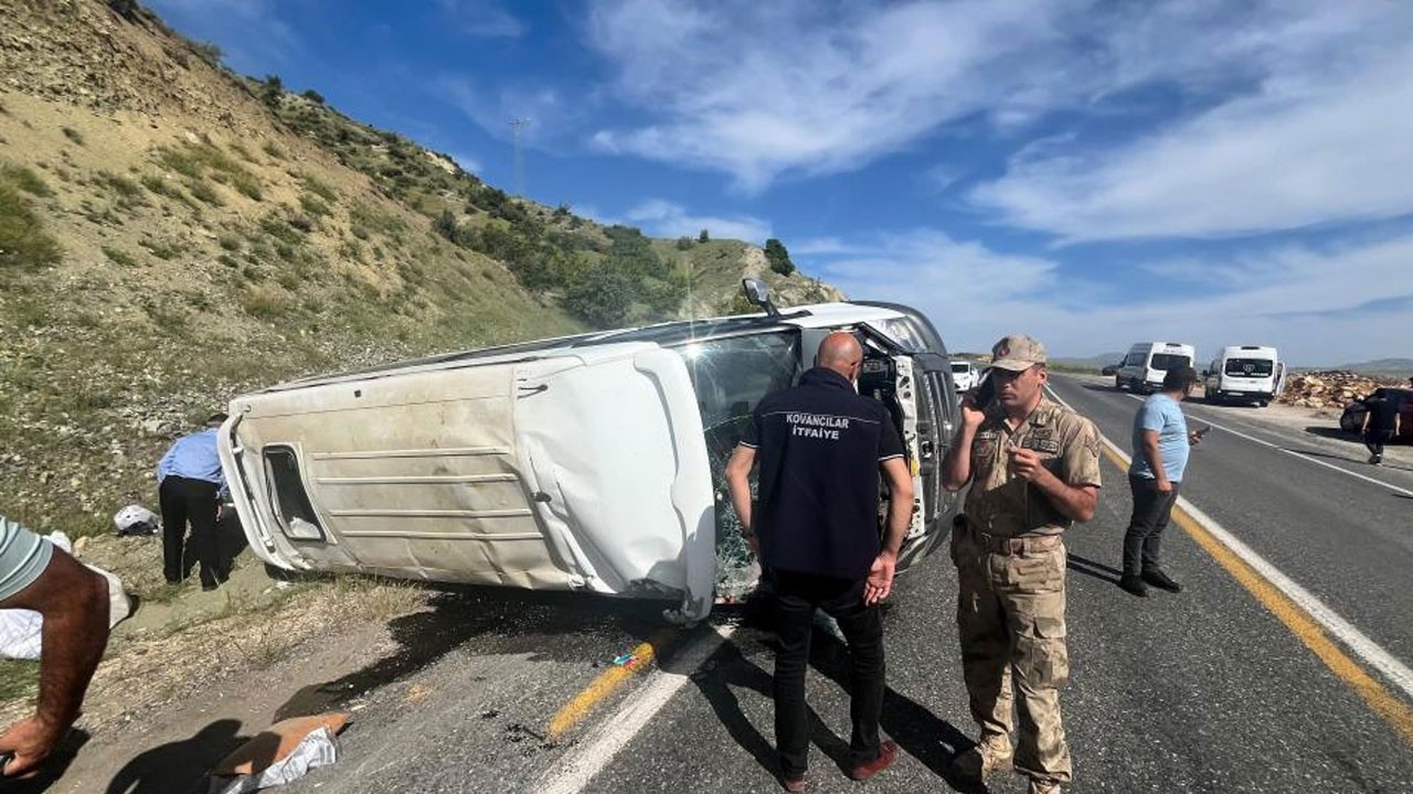 Elazığ’da feci kaza! 3’ü ağır 7 yaralı