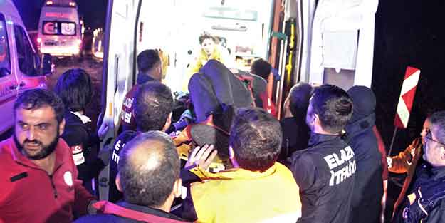 Elazığ'da feci kaza! Çok sayıda yaralı var