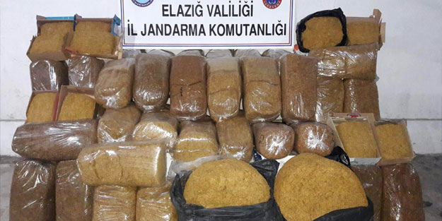 Elazığ'da kaçak tütün operasyonu! 4 gözaltı