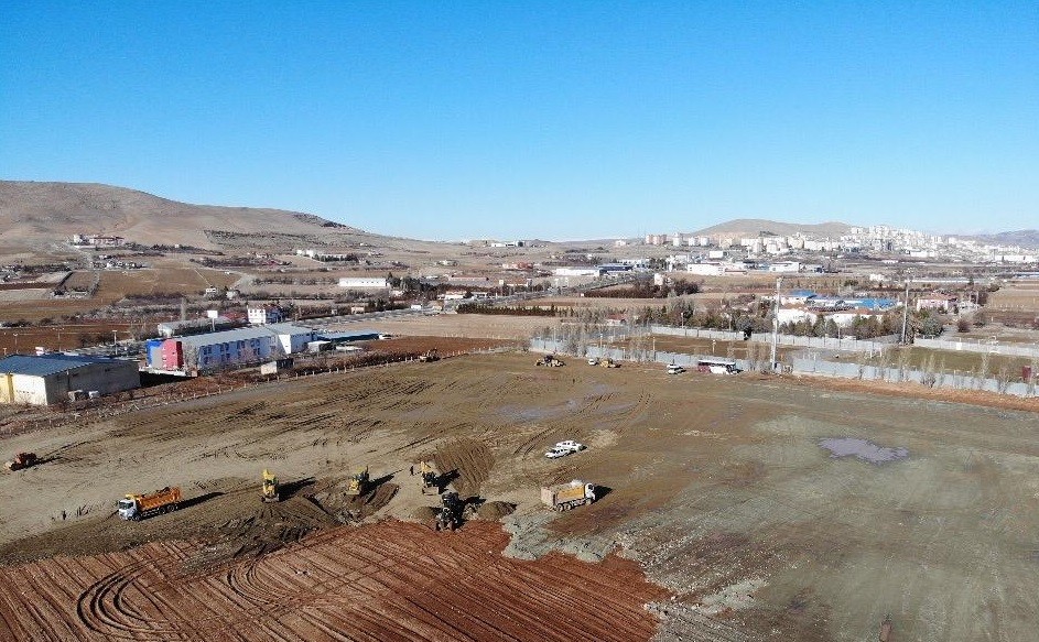Elazığ’da konteyner kent çalışmaları sürüyor 