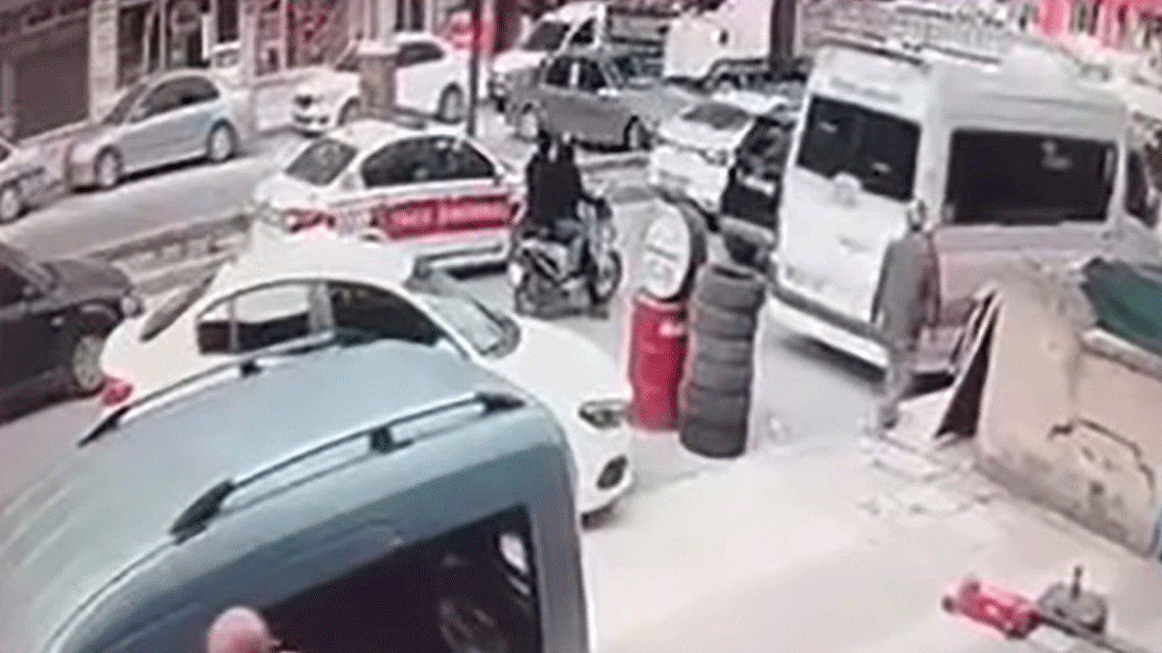 Elazığ’da korku dolu anlar kamerada