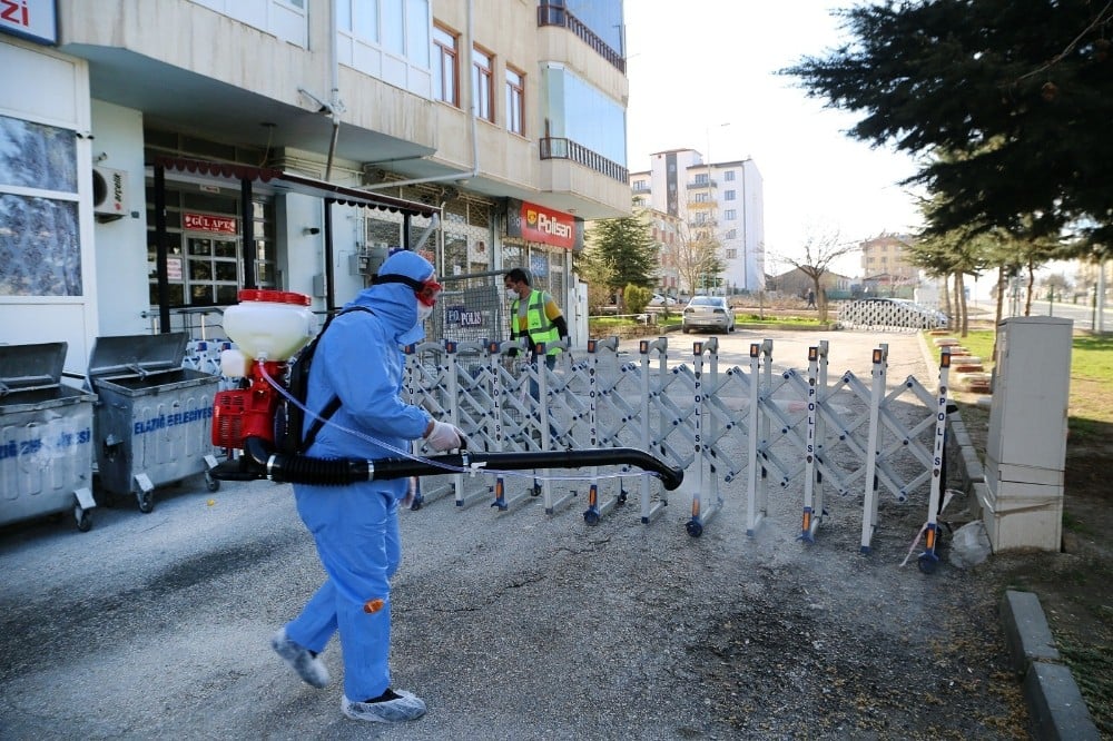 Elazığ’da korona virüse karşı mücadele 