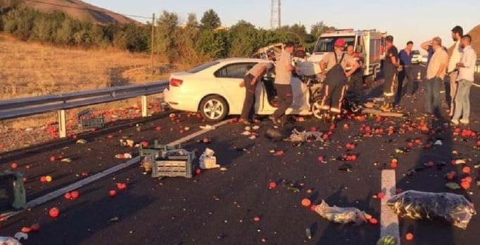 Elazığ'da vuku bulan kazada 2 kişi yaralandı