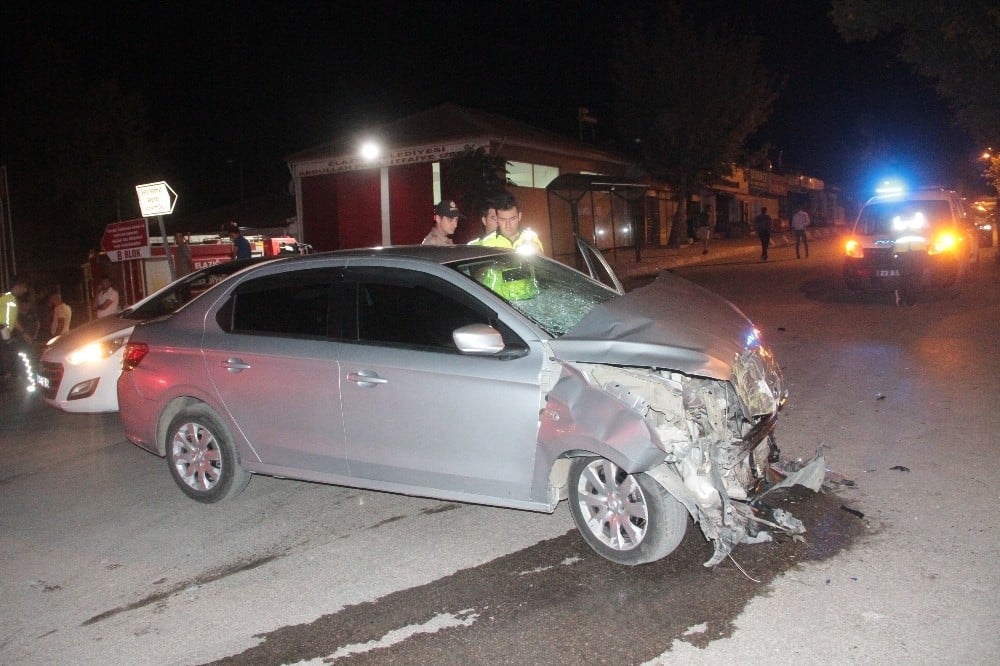 Elazığ’da trafik kazası:1 yaralı 