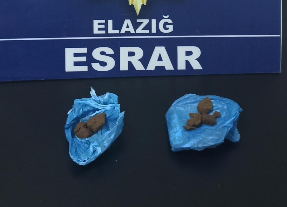 Elazığ’da uyuşturucu ile mücadele 3 şüpheli hakkında işlem yapıldı 