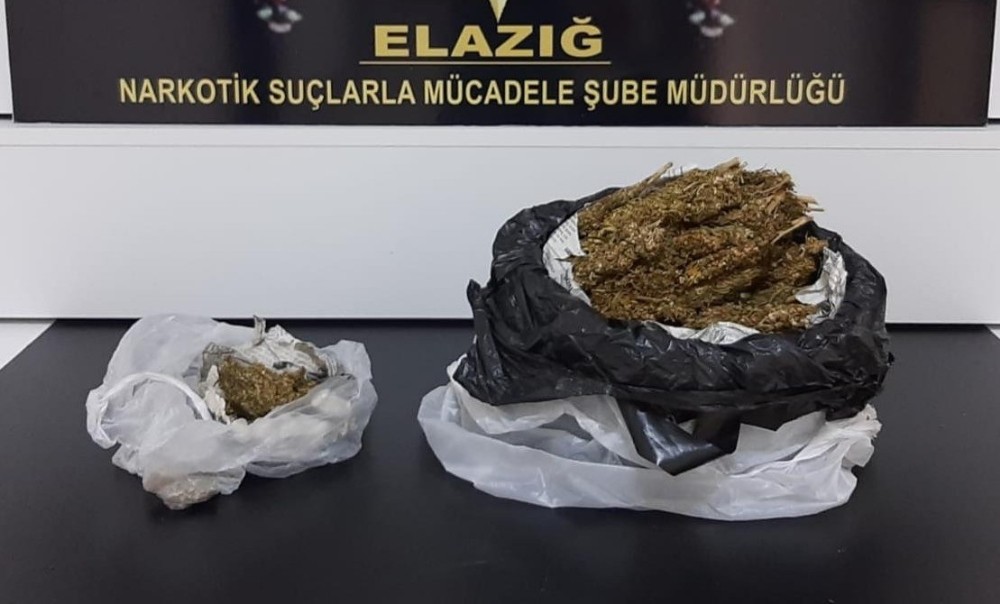 Elazığ’da uyuşturucu ile yakalanan 2 şüpheli tutuklandı 