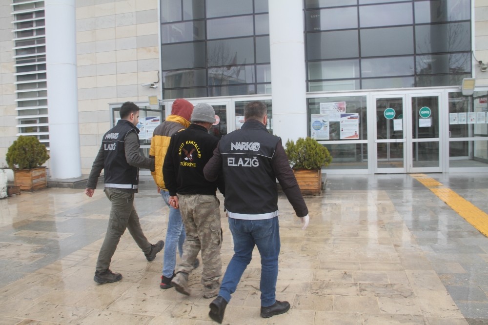Elazığ’da uyuşturucu operasyonları: 5 tutuklama 