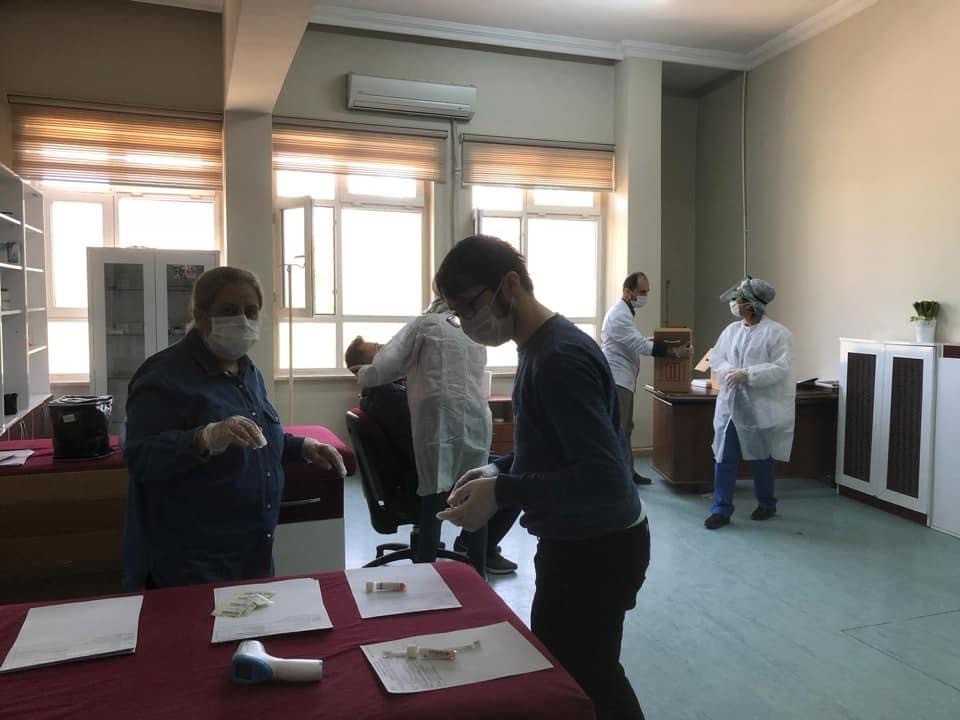Elazığspor ekibine, Korona virüs testi yapıldı 