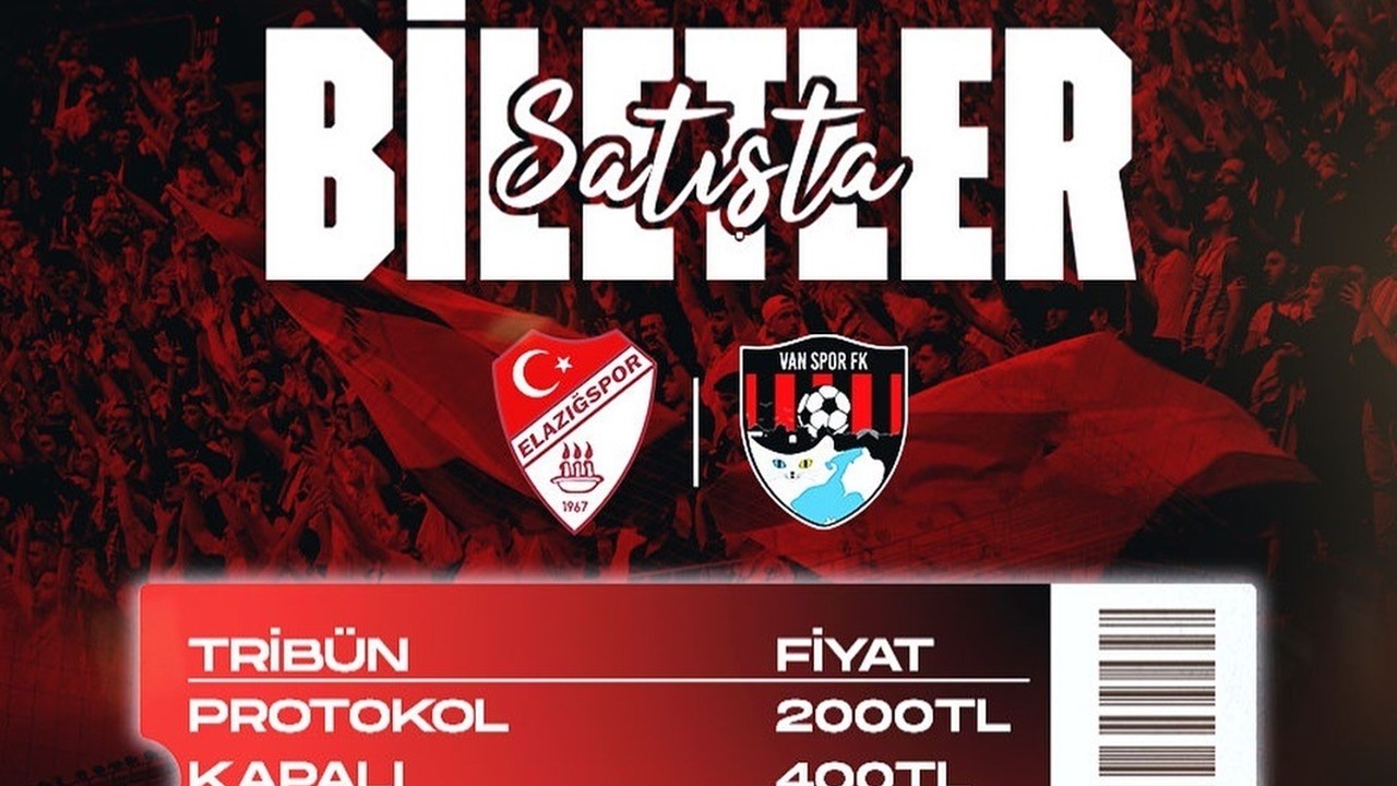 Elazığspor – Vanspor rövanş maçının biletleri satışta