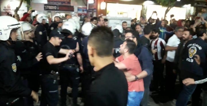 Elazığspor yürüyüşünde gerginlik yaşandı