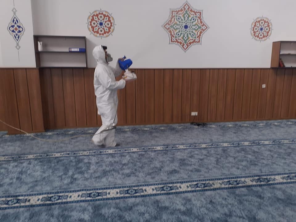 Elbeyli ilçesinde korona virüs tedbirleri 
