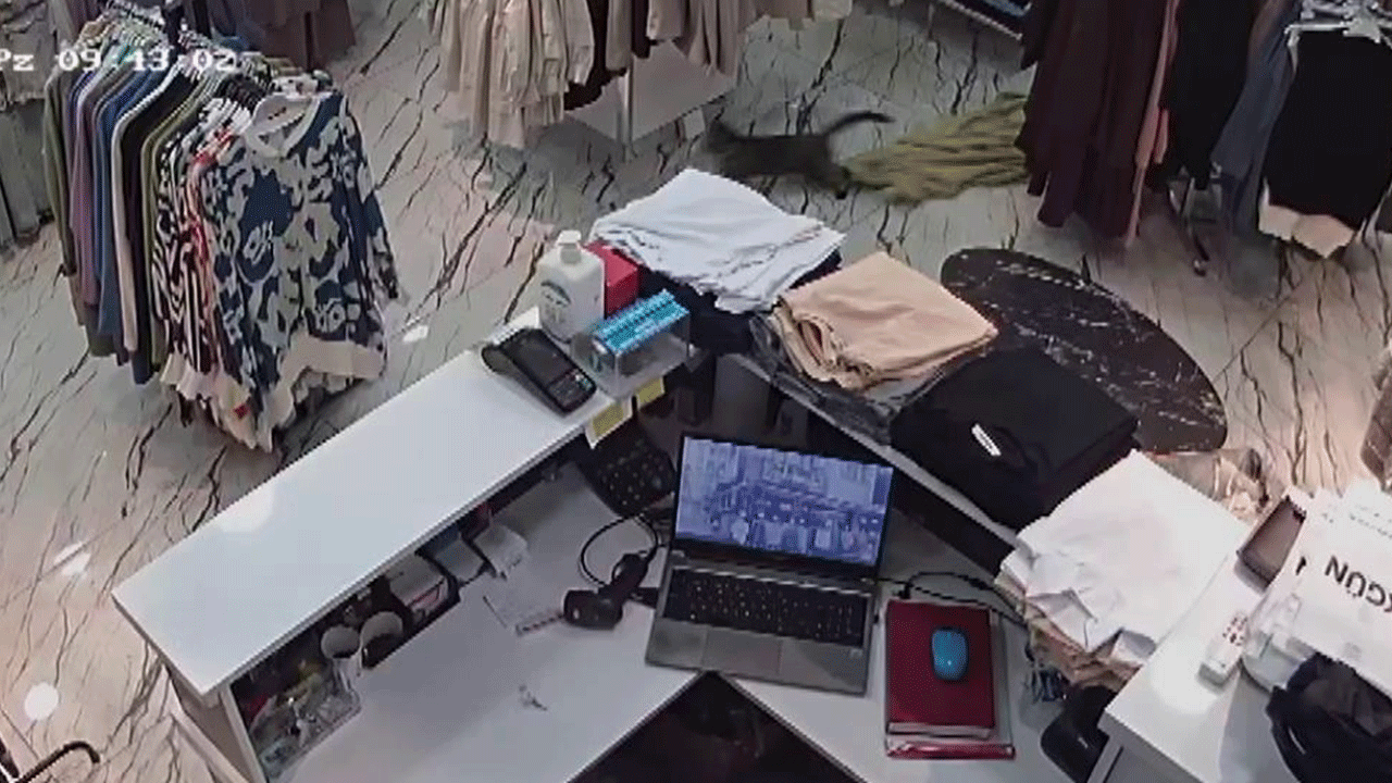 Elbise çalan hırsız hem şaşırttı hem güldürdü