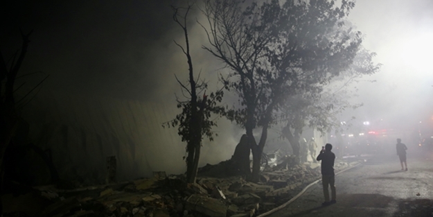 Elektrikli ev aletleri fabrikasında yangın!