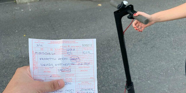 Elektrikli scooter ile yola inen yandı! İşte cezası