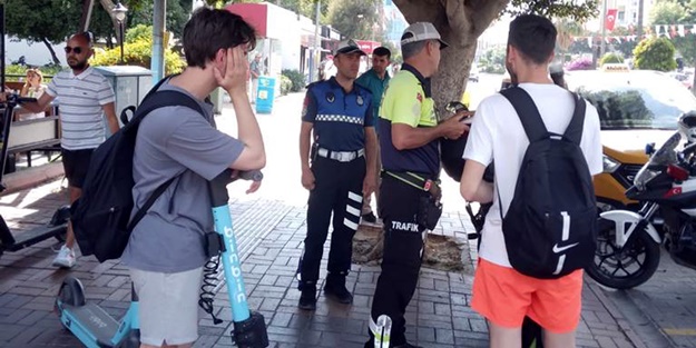 Elektrikli scooter sürücülerine ceza