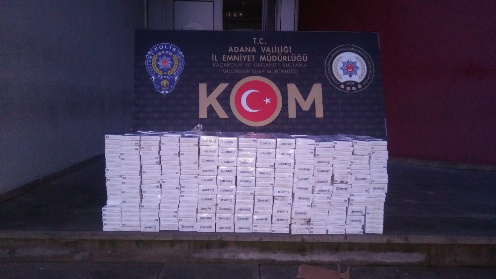 Elektrikli süpürge ve soba içinden kaçak sigara çıktı 