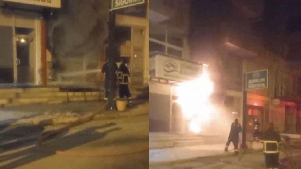 Elektronik eşya dükkanı alevlere teslim oldu