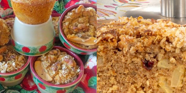 Elmalı yulaflı bardak kek: Elmalı döşeme kek tarifi