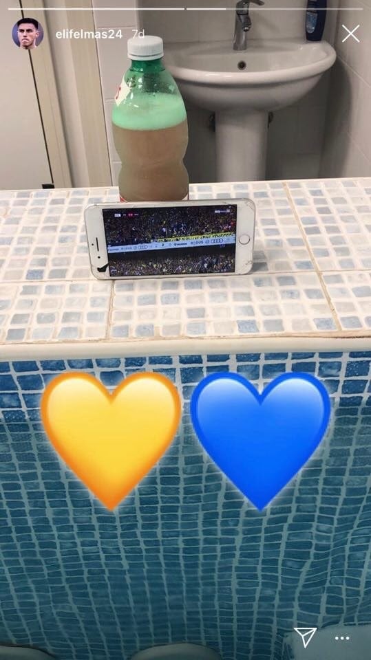 Elmas, Fenerbahçe-Gazşehir maçını takip ediyor 