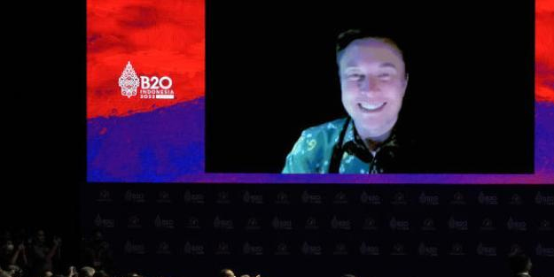 Elon Musk, B20 Zirvesi oturumuna mum ışığında katıldı! Bu videoya bakın, çok garip dedi