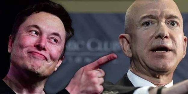 Elon Musk, Jeff Bezos'la böyle dalga geçti