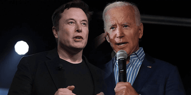 Elon Musk'tan Biden'a hakaret! 'İnsan formunda rutubetli bir kukla!'