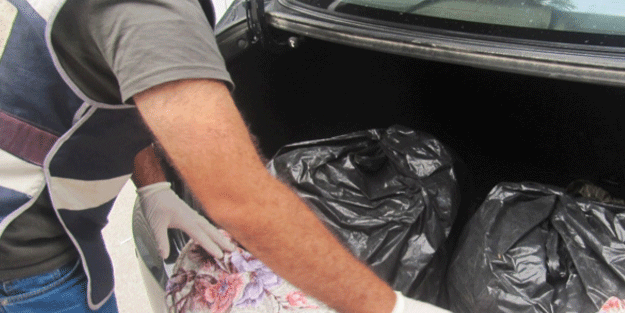 Emekli polis 63 kilo eroinle yakalandı